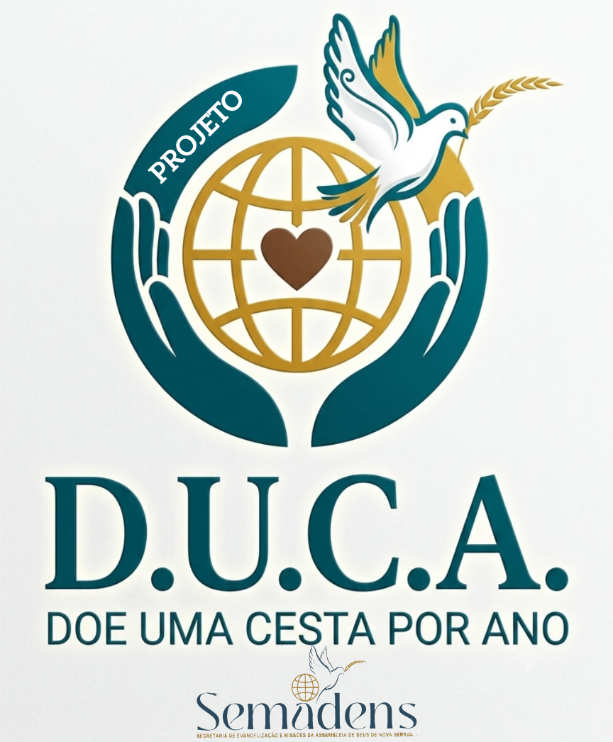 Identidade visual do Projeto D.U.C.A. — Doe Uma Cesta por Ano